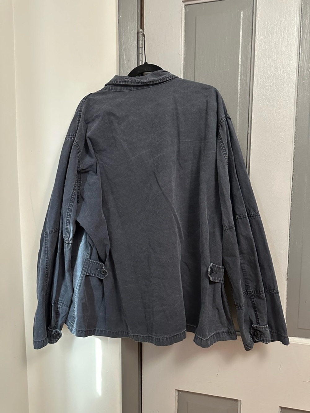 Dark Gray Men's Military Utility Jacket - Picture 2 of 4